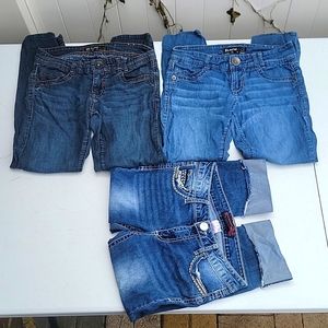3 Rewind & No Boundaries Girls Jeans bundle lot, Size 3 as pictured